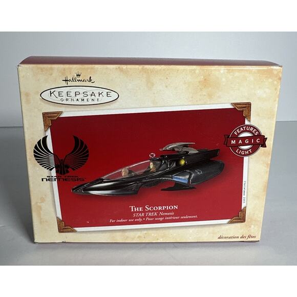 Hallmark Keepsake Ornament The Scorpion Star Trek Nemesis 2003 Magic Light - Picture 1 of 6